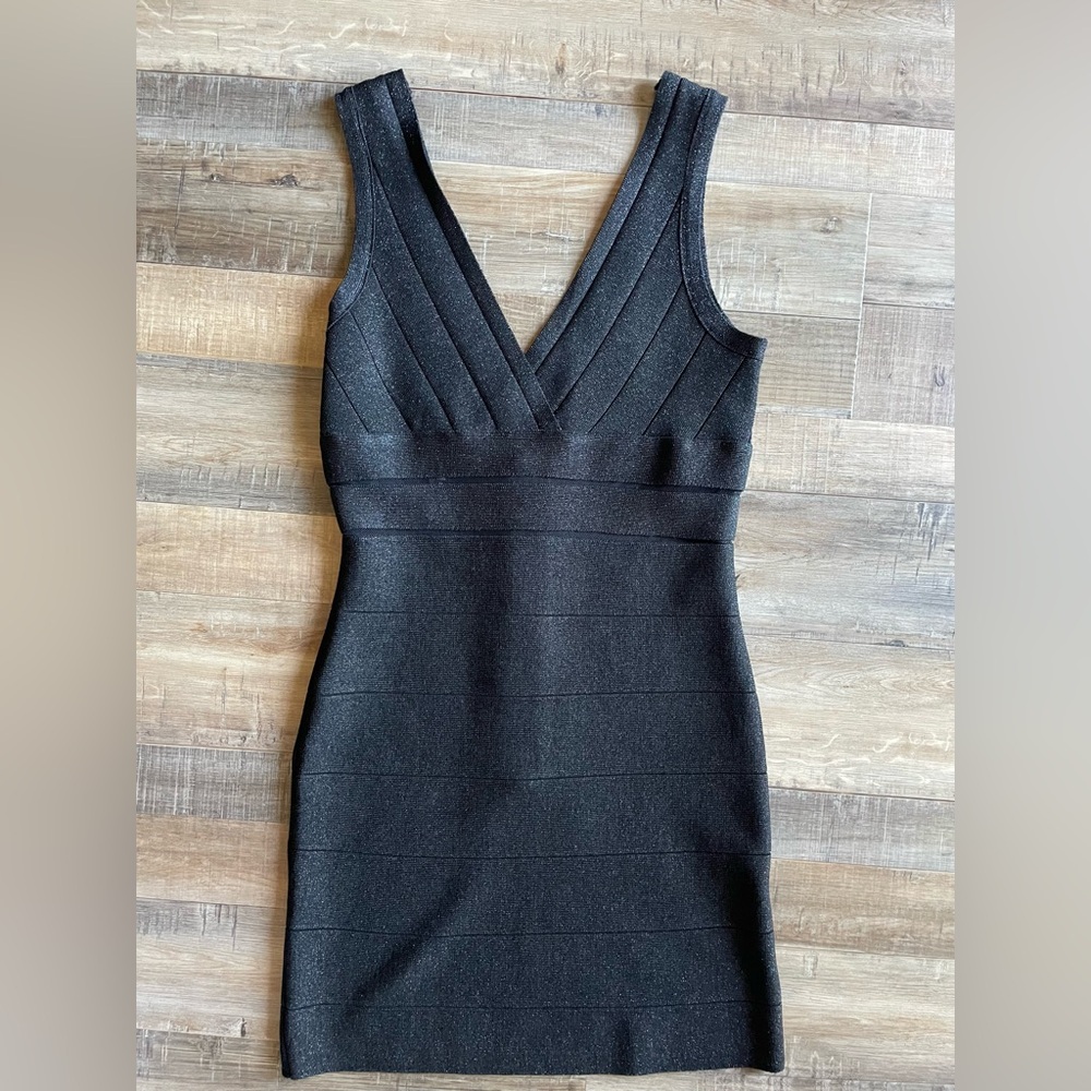 bebe Black Backless Dress